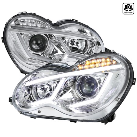 Spec-D Tuning 01-07 Mercedes C-Class Projector Headlights, LHP-BW20301-TM LHP-BW20301-TM